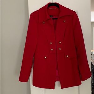 White House Black Market Red Coat